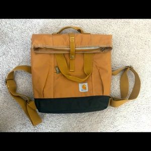 Carhartt Legacy Womens Convertible Hybrid Backpack/Totebag in Carhartt Brown